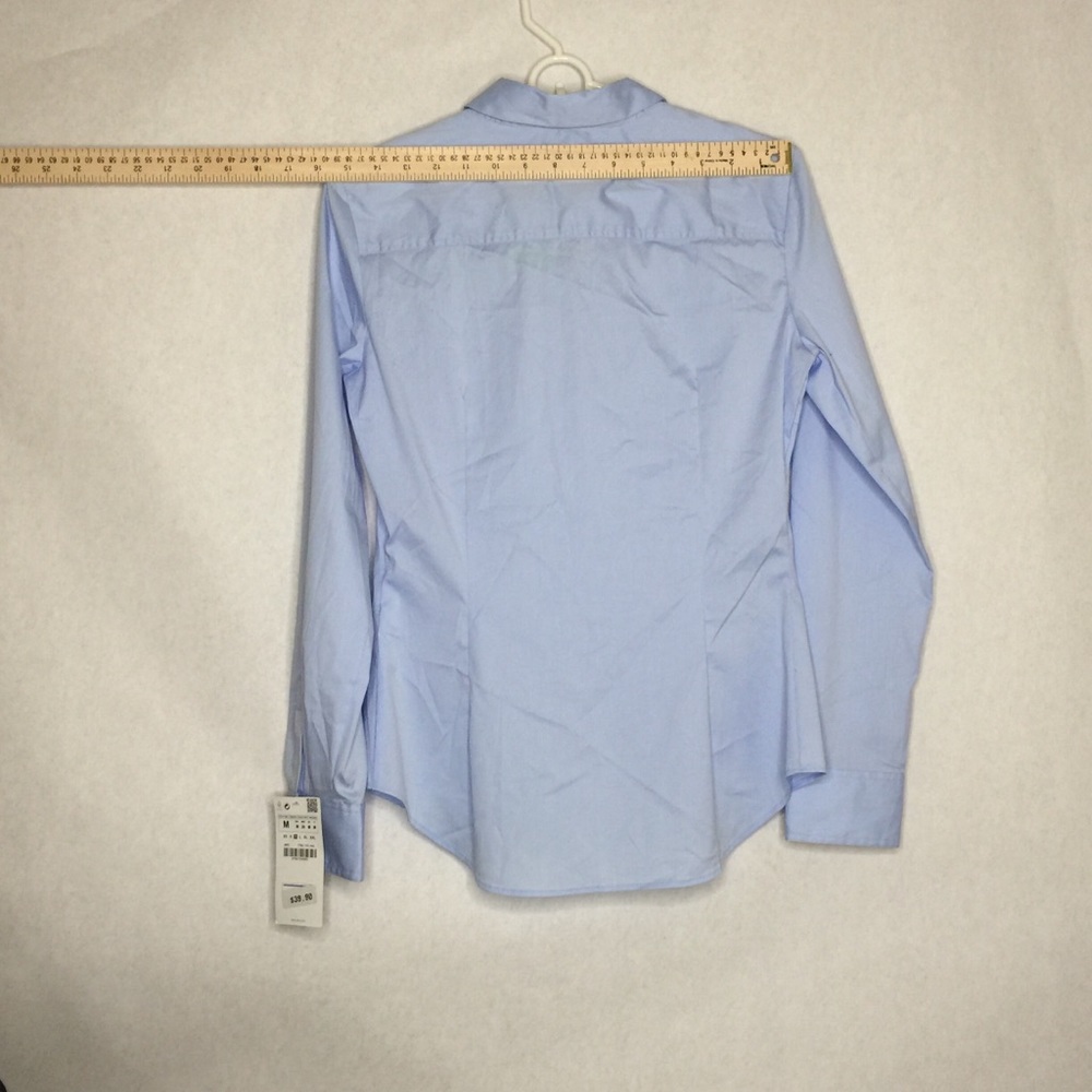 Zara Basic Collection Blouse-Size M-Light Blue - image 5
